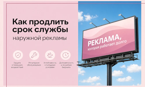 Как продлить срок службы наружной рекламы в  Минеральных Воде