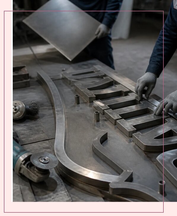 Изготовление металлических вывесок на заказ в Минеральных Воде