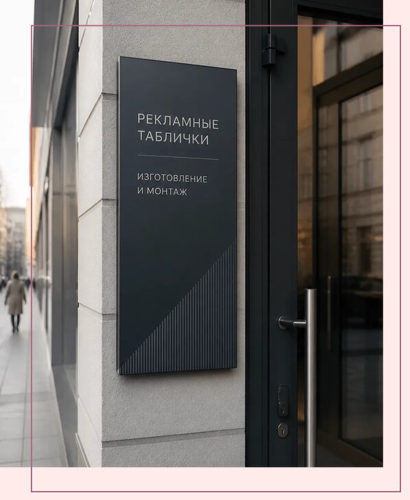 Рекламные таблички в Минеральных Воде по цене от 4661 р. | Аванза-Мнр