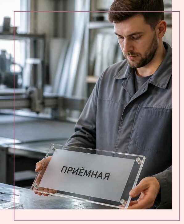 Таблички из оргстекла на заказ в Минеральных Воде от 4040 р. | Аванза-Мнр